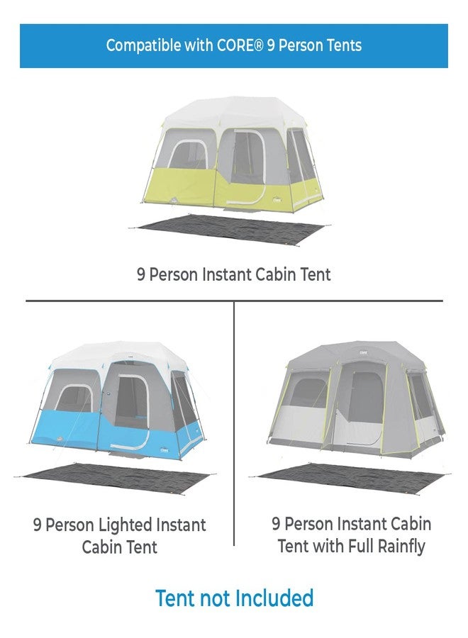 CORE Outdoor Tent Footprints | Perfect Tarp Camping Accessories for Easy Camp Setup (9 Person Instant Cabin Tents) - Image 2
